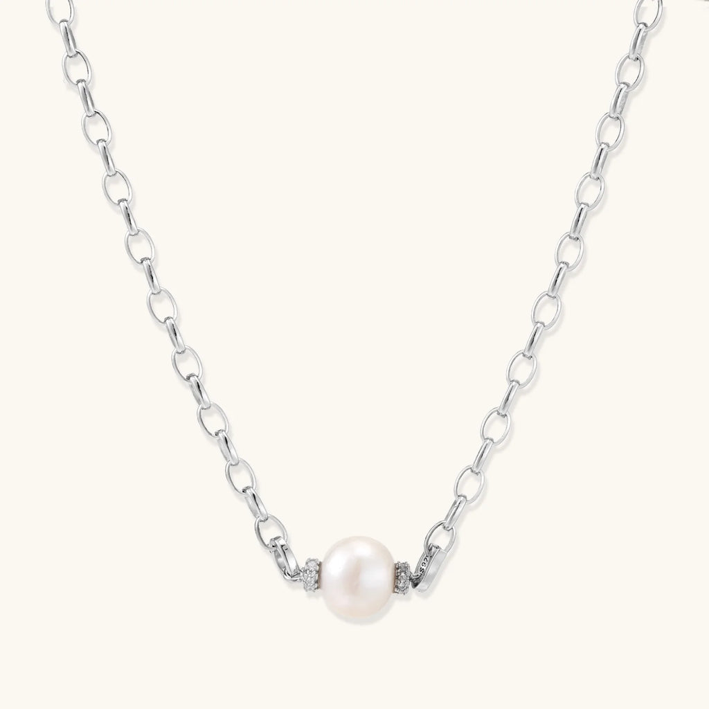 Luna Pearl Chain Necklace-0