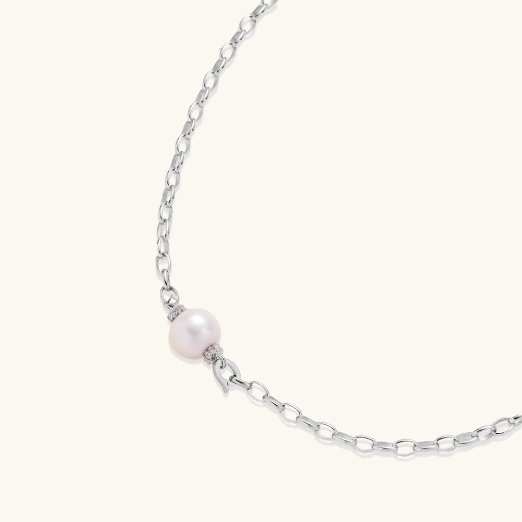 Luna Pearl Chain Necklace-1