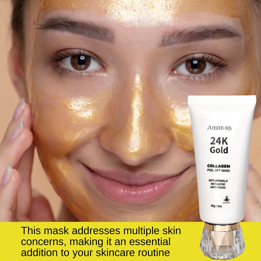 Ammuri Beauty 24K Gold Peel Off Mask for Radiant Skin